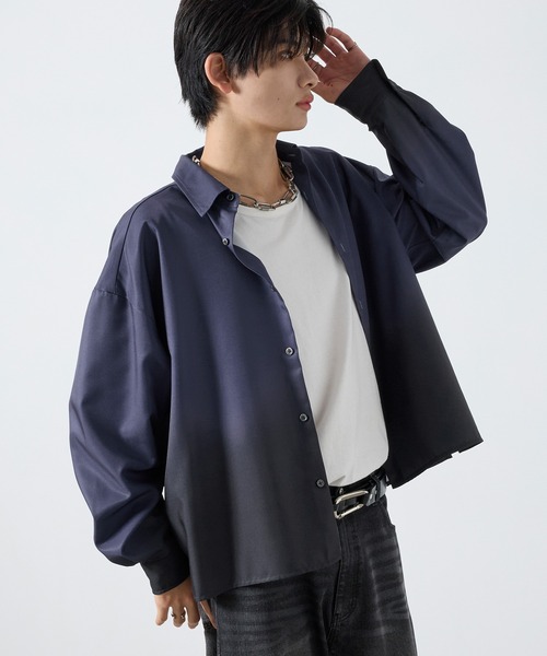 SERACE(セラス)の「【SERACE】Assorted design shirt / アソートデザインシャツ(シャツ/ブラウス・メンズ・ホワイト×ブラック/ブルー系・M/L/S)」の22枚目の写真