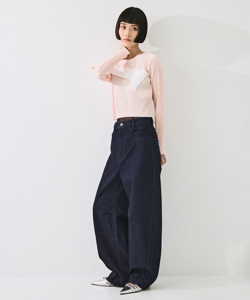 kotohayokozawa(コトハヨコザワ)の「【kotohayokozawa/コトハヨコザワ】todo TINY WAVE TOP *LONG SLEEVE/todoタイニーウェーブトップロングスリーブ(Tシャツ/カットソー・レディース・ブラウン/ブラック/ピンク・FREE)」の16枚目の写真