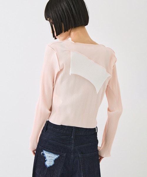 kotohayokozawa(コトハヨコザワ)の「【kotohayokozawa/コトハヨコザワ】todo TINY WAVE TOP *LONG SLEEVE/todoタイニーウェーブトップロングスリーブ(Tシャツ/カットソー・レディース・ブラウン/ブラック/ピンク・FREE)」の19枚目の写真