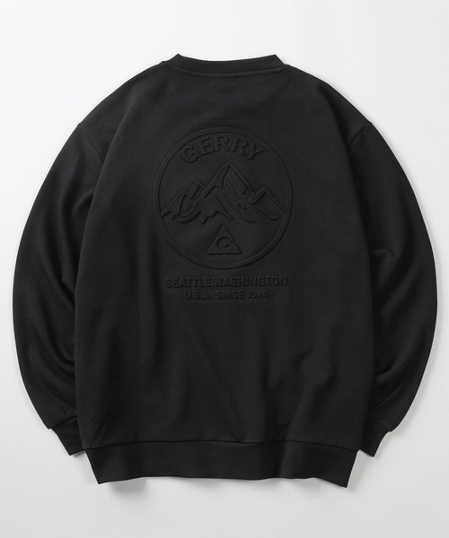 GERRY(ジェリー)の「【70】【GERRY/ジェリー】ダンボールニット バックエンボス加工 ストレッチ シルキータッチ スウェット/オーバーサイズ/クルーネック/スポーツミックス/ユニセックス(スウェット・メンズ・グレー/ブルー/グリーン/ブラック/ホワイト・M/XL/L)」の1枚目の写真