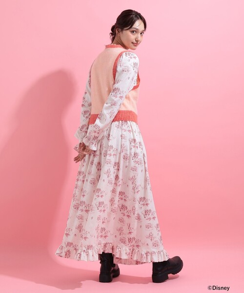 mmts（マミタス）の「おしゃれキャット / ベスト（ニット/セーター・レディース・サックスブルー/ピンク/ベージュ・MEDIUM/SMALL）」の13枚目の写真