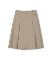 WOMEN バミューダプリーツパンツ