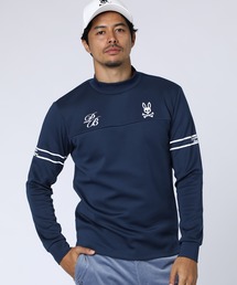 [GOLF]ドライストレッチグラフィック モックネックTシャツ