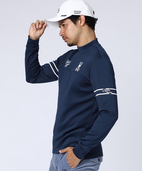 Psycho Bunny（サイコバニー）の「[GOLF]ドライストレッチグラフィック モックネックTシャツ（Tシャツ/カットソー・メンズ・ネイビー/ホワイト/グレイッシュベージュ/ブラック・MEDIUM/X-LARGE/LARGE）」の20枚目の写真