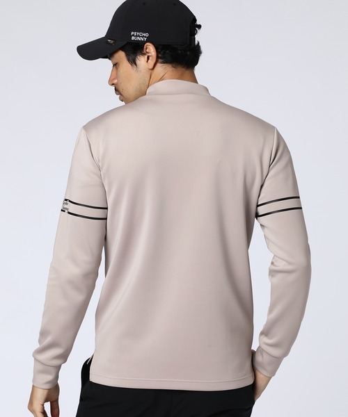 Psycho Bunny（サイコバニー）の「[GOLF]ドライストレッチグラフィック モックネックTシャツ（Tシャツ/カットソー・メンズ・ネイビー/ホワイト/グレイッシュベージュ/ブラック・MEDIUM/X-LARGE/LARGE）」の16枚目の写真