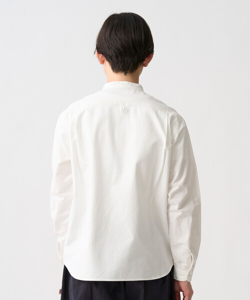 DANTON(ダントン)の「Women's Oxford Band Collar Shirt(シャツ/ブラウス・レディース・ホワイト/オフホワイト・36/38/34)」の4枚目の写真