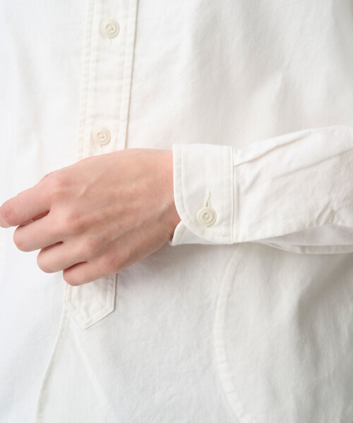 DANTON(ダントン)の「Women's Oxford Band Collar Shirt(シャツ/ブラウス・レディース・ホワイト/オフホワイト・36/38/34)」の7枚目の写真