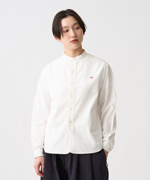 Women's Oxford Band Collar Shirt