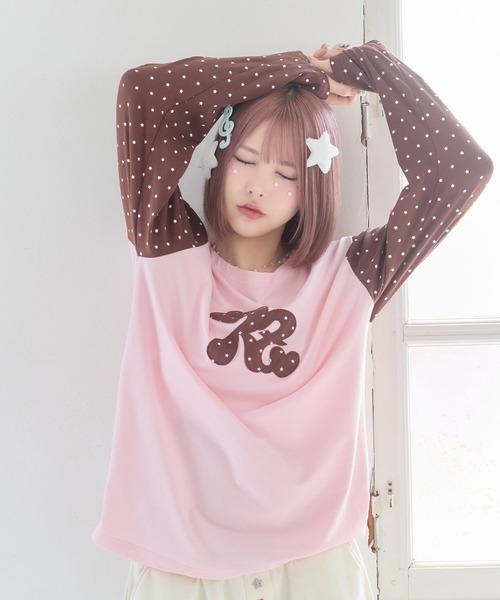 rumnel:(ルムネル)の「ルムネルロゴ星柄ロンT / rumnel: Logo Star Long Sleeve Tee(Tシャツ/カットソー・レディース・ホワイト系その他/ピンク系その他・FREE)」の11枚目の写真