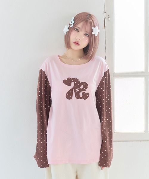 rumnel:(ルムネル)の「ルムネルロゴ星柄ロンT / rumnel: Logo Star Long Sleeve Tee(Tシャツ/カットソー・レディース・ホワイト系その他/ピンク系その他・FREE)」の13枚目の写真