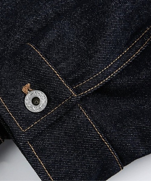 U:UME(ユーム)の「Suede Panel Denim Jacket(デニムジャケット・メンズ・ブルー・MEDIUM/XX-LARGE/X-LARGE/LARGE)」の5枚目の写真