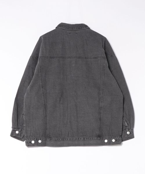 Bling Leads(ブリングリーズ)の「【Bls】 【ZM】【Bling Leads】ボックスシルエット デニムJKT(デニムジャケット・メンズ・ブラック系その他/ワンウォッシュ・FREE)」の4枚目の写真