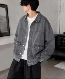 Bling Leads（ブリングリーズ）の「【Bls】 【ZM】【Bling Leads】ボックスシルエット デニムJKT（デニムジャケット）」