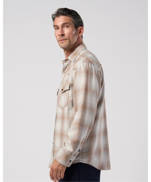 wjk（ダヴルジェイケイ）の「loose check western shirt（シャツ/ブラウス・メンズ・ブラック/ライトグレー/ライトベージュ・X-LARGE/LARGE/MEDIUM/SMALL）」の7枚目の写真