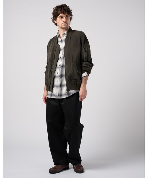 wjk（ダヴルジェイケイ）の「loose check western shirt（シャツ/ブラウス・メンズ・ブラック/ライトグレー/ライトベージュ・X-LARGE/LARGE/MEDIUM/SMALL）」の18枚目の写真