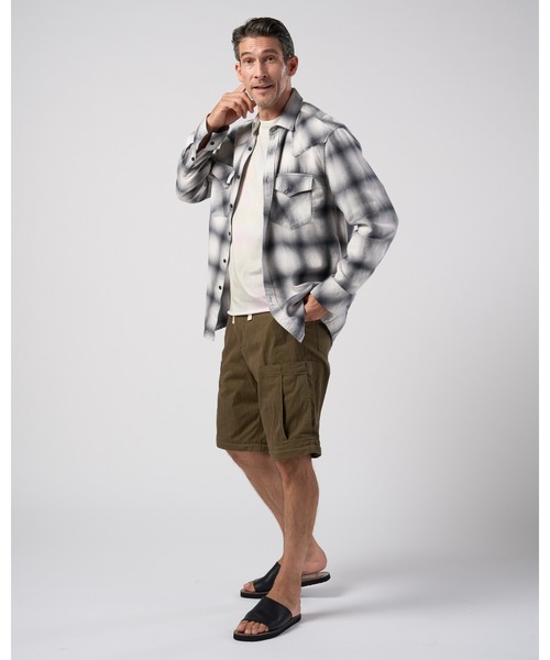 wjk（ダヴルジェイケイ）の「loose check western shirt（シャツ/ブラウス・メンズ・ブラック/ライトグレー/ライトベージュ・X-LARGE/LARGE/MEDIUM/SMALL）」の19枚目の写真