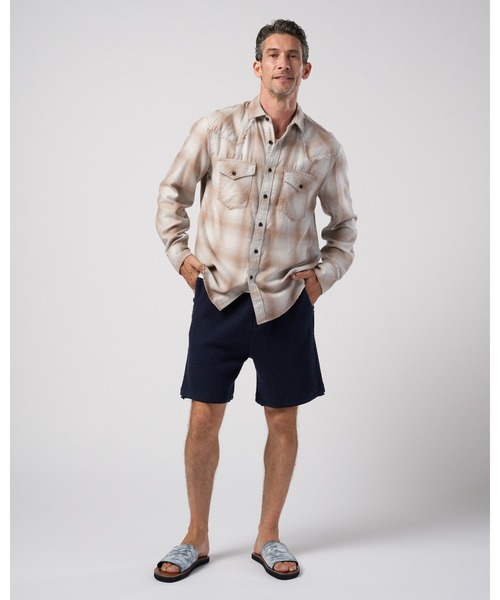 wjk（ダヴルジェイケイ）の「loose check western shirt（シャツ/ブラウス・メンズ・ブラック/ライトグレー/ライトベージュ・X-LARGE/LARGE/MEDIUM/SMALL）」の21枚目の写真