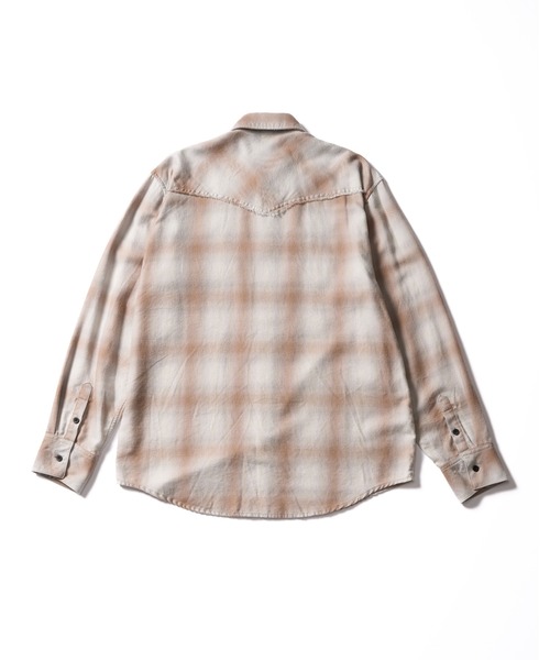 wjk（ダヴルジェイケイ）の「loose check western shirt（シャツ/ブラウス・メンズ・ブラック/ライトグレー/ライトベージュ・X-LARGE/LARGE/MEDIUM/SMALL）」の5枚目の写真
