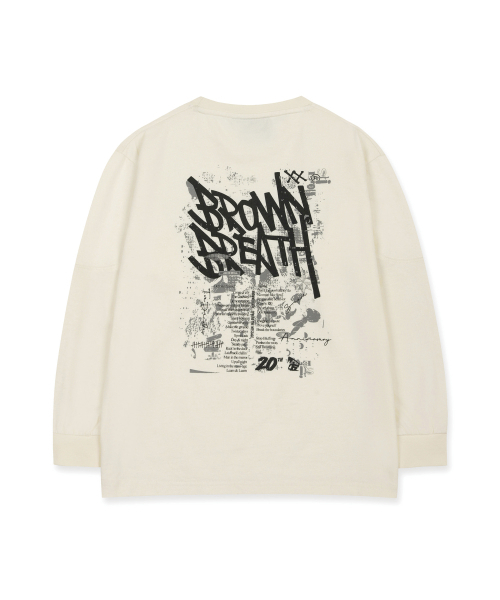 BROWNBREATH KIDS（ブラウンブレスキッズ）の「KIDS 20TH ANNIV TAG LONGSLEEVE - CREAM（Tシャツ/カットソー・レディース・その他・110/120/130/140/150）」の2枚目の写真