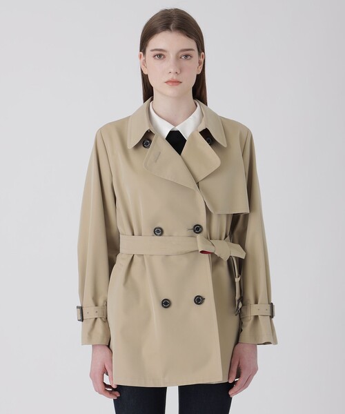 BLUE LABEL CRESTBRIDGE(ブルーレーベルクレストブリッジ)の「ギャバケープトレンチコート(トレンチコート・レディース・ベージュ系その他・38/36)」の3枚目の写真