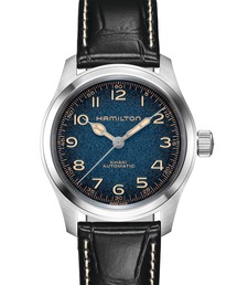 HAMILTON [ハミルトン] 腕時計 Khaki Field （カーキ フィールド） Murph 自動巻き 38MM ブルー×ブラック