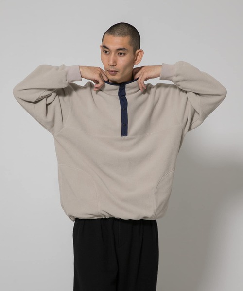 EKAL(エカル)の「マルチカラーフリースプルオーバー(その他トップス・メンズ・オレンジ/ブラック/パープル/アイボリー・MEDIUM/LARGE)」の22枚目の写真