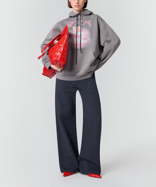 MSGM(エムエスジーエム)の「MSGM TEACUP CAT フーディー(パーカー・レディース・グレー・S)」の4枚目の写真