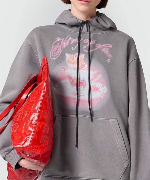 MSGM(エムエスジーエム)の「MSGM TEACUP CAT フーディー(パーカー・レディース・グレー・S)」の5枚目の写真