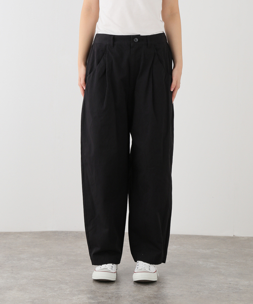 JOURNAL STANDARD LUXE(ジャーナルスタンダード ラックス)の「ハイカウントツイル ロンパンツ(その他パンツ・レディース・ブラック/オレンジ・MEDIUM/SMALL)」の1枚目の写真