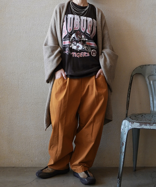 JOURNAL STANDARD LUXE(ジャーナルスタンダード ラックス)の「ハイカウントツイル ロンパンツ(その他パンツ・レディース・ブラック/オレンジ・MEDIUM/SMALL)」の3枚目の写真