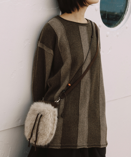 OHESHIO（オヘシオ）の「BEADS FUR MINI BAG, BEIGE（ショルダーバッグ・レディース・その他・FREE）」の11枚目の写真