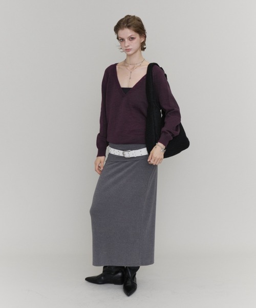 Rohwel(ローウェル)の「Knot Handle Shoulder Bag / ノットハンドルショルダーバッグ(ショルダーバッグ・レディース・ブラック/ブラウン/グレー・FREE)」の20枚目の写真