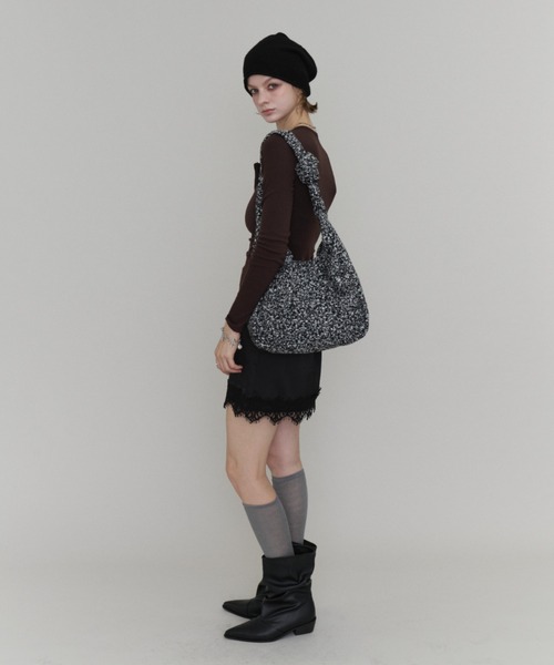 Rohwel(ローウェル)の「Knot Handle Shoulder Bag / ノットハンドルショルダーバッグ(ショルダーバッグ・レディース・ブラック/ブラウン/グレー・FREE)」の9枚目の写真