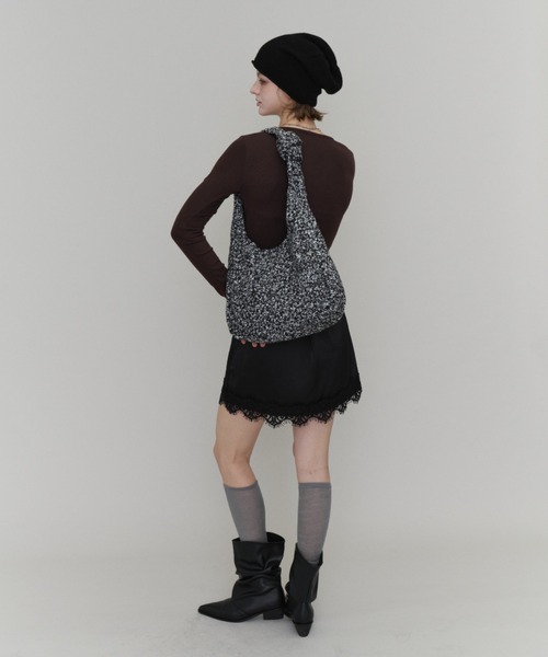 Rohwel(ローウェル)の「Knot Handle Shoulder Bag / ノットハンドルショルダーバッグ(ショルダーバッグ・レディース・ブラック/ブラウン/グレー・FREE)」の10枚目の写真