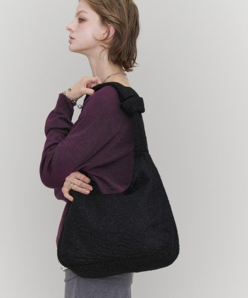 Rohwel(ローウェル)の「Knot Handle Shoulder Bag / ノットハンドルショルダーバッグ(ショルダーバッグ・レディース・ブラック/ブラウン/グレー・FREE)」の16枚目の写真