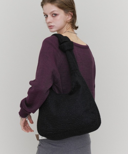 Rohwel(ローウェル)の「Knot Handle Shoulder Bag / ノットハンドルショルダーバッグ(ショルダーバッグ・レディース・ブラック/ブラウン/グレー・FREE)」の17枚目の写真