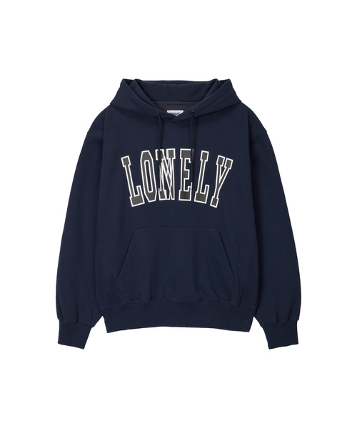 NOHANT(ノアン)の「LONELY/LOVELY フラッフフーディー ネイビー(パーカー・レディース・ネイビー・SMALL/MEDIUM/LARGE)」の1枚目の写真