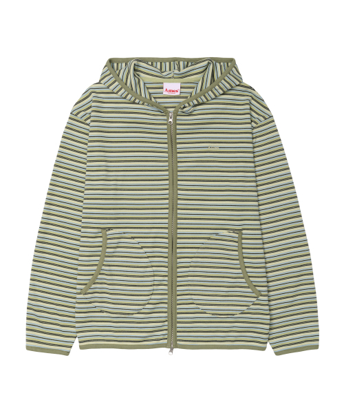 AMESWORLDWIDE(アメスワールドワイド)の「ストライプ ソフトフーディー ジップアップ グリーン(パーカー・レディース・その他・SMALL/MEDIUM)」の13枚目の写真