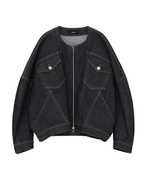 ZUCCa(ズッカ)の「HYPER STRETCH DENIM / ブルゾン(ブルゾン・レディース・ネイビー・M size)」の1枚目の写真