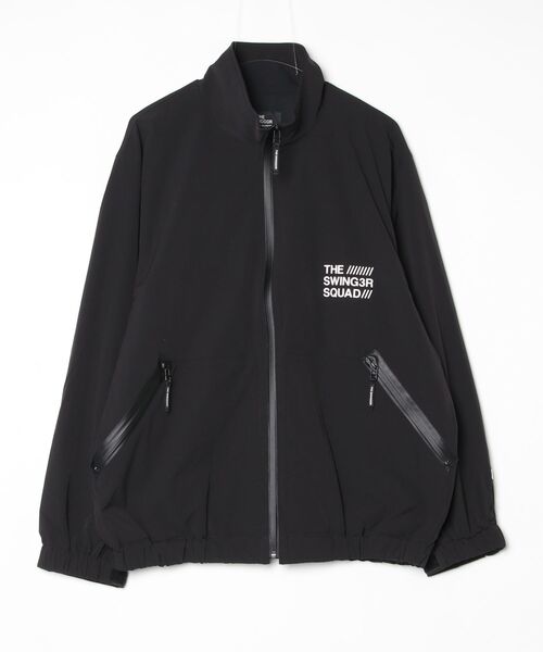 SWINGGGR(スウィンガー)の「THE SWINGGGR/ザ スウィンガー/NYLON TRACK JACKET(その他アウター・メンズ・ベージュ/ブラック・2/3)」の1枚目の写真