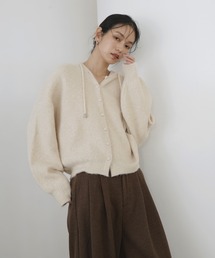  hellam（へラム）の「フーディーニットカーディガン（ニット/セーター）」
