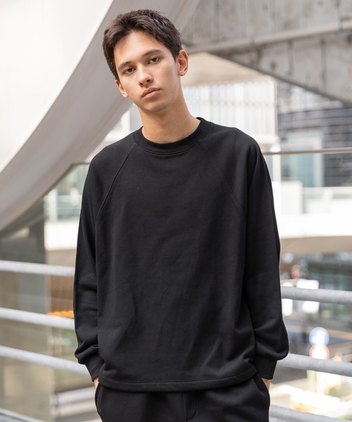 BAYFLOW（ベイフロー）の「[WEB限定]2WAYドロストラグランクルースウェット（スウェット・メンズ・ブラウン/チャコールグレー/ライトグレー/ブラック・SMALL/MEDIUM/LARGE）」の11枚目の写真