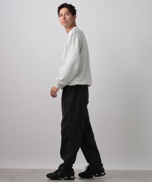 BAYFLOW（ベイフロー）の「[WEB限定]2WAYドロストラグランクルースウェット（スウェット・メンズ・ブラウン/チャコールグレー/ライトグレー/ブラック・SMALL/MEDIUM/LARGE）」の16枚目の写真