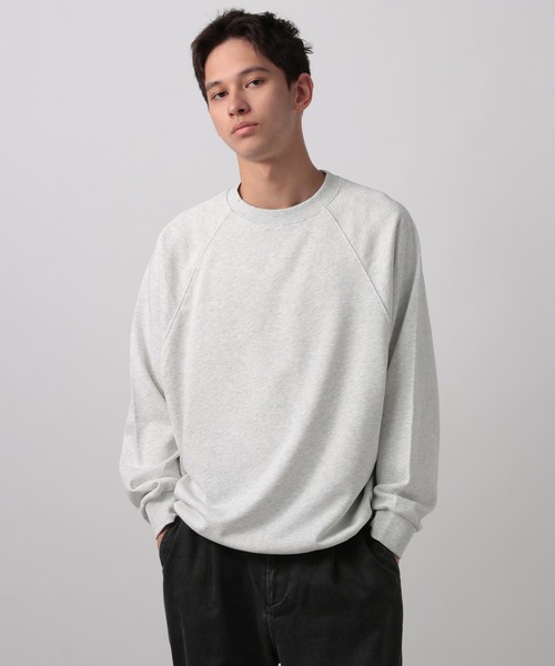 BAYFLOW（ベイフロー）の「[WEB限定]2WAYドロストラグランクルースウェット（スウェット・メンズ・ブラウン/チャコールグレー/ライトグレー/ブラック・SMALL/MEDIUM/LARGE）」の22枚目の写真