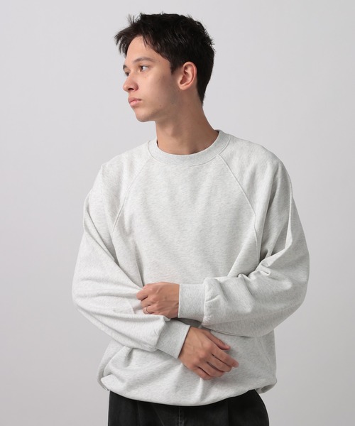 BAYFLOW（ベイフロー）の「[WEB限定]2WAYドロストラグランクルースウェット（スウェット・メンズ・ブラウン/チャコールグレー/ライトグレー/ブラック・SMALL/MEDIUM/LARGE）」の20枚目の写真