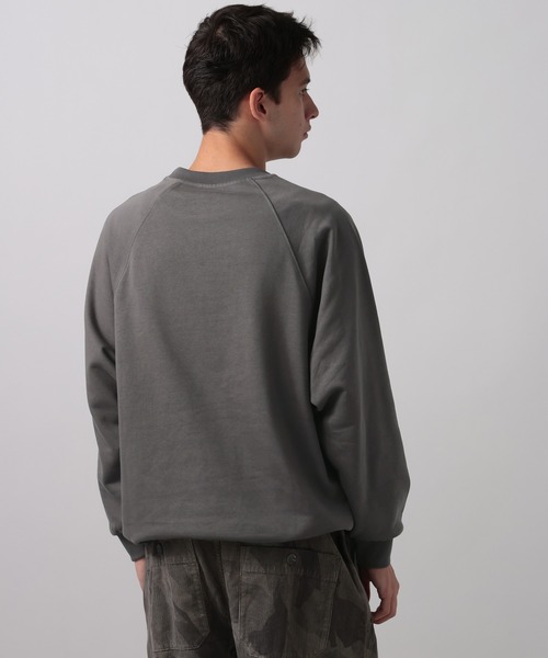 BAYFLOW（ベイフロー）の「[WEB限定]2WAYドロストラグランクルースウェット（スウェット・メンズ・ブラウン/チャコールグレー/ライトグレー/ブラック・SMALL/MEDIUM/LARGE）」の12枚目の写真