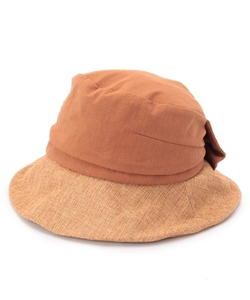 grove（グローブ）の「リネン混リボン付きハット（ハット・レディース・ベージュ/ブラック/レッド/ブルー・00）」の4枚目の写真
