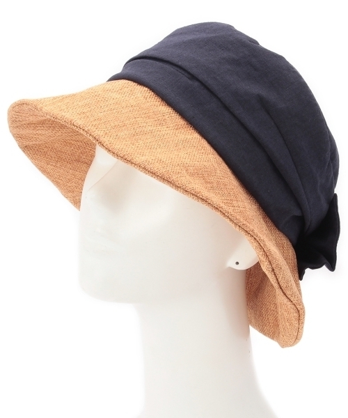 grove（グローブ）の「リネン混リボン付きハット（ハット・レディース・ベージュ/ブラック/レッド/ブルー・00）」の9枚目の写真