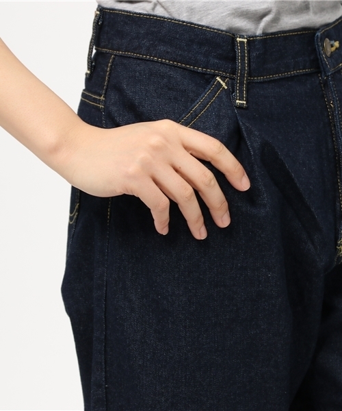 Lee（リー）の「【Lee】ワイドクロップドパンツ（デニムパンツ