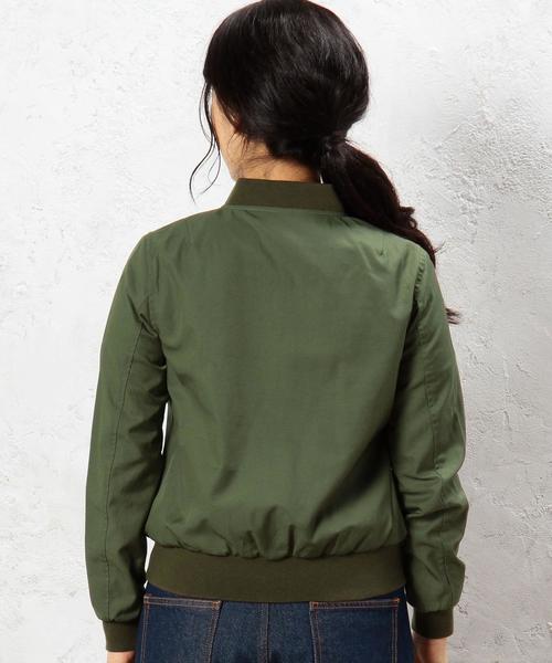 green label relaxing（グリーンレーベルリラクシング）の「○[WEB限定]CB C/P HandWash MA-1ブルゾン◆（MA-1・レディース・ブラック/オリーブ/ネイビー・36/34/44/42/38/40）」の15枚目の写真